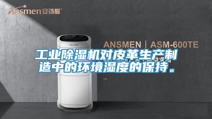 工業草莓视频污污污污對皮革生產製造中的環境濕度的保持。