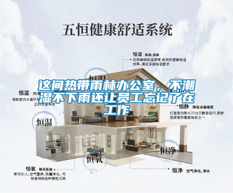 這間熱帶雨林辦公室，不潮濕不下雨還讓員工忘記了在工作