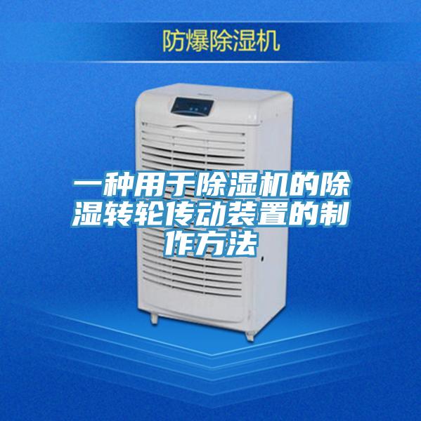 一種用於草莓视频污污污污的除濕轉輪傳動裝置的製作方法