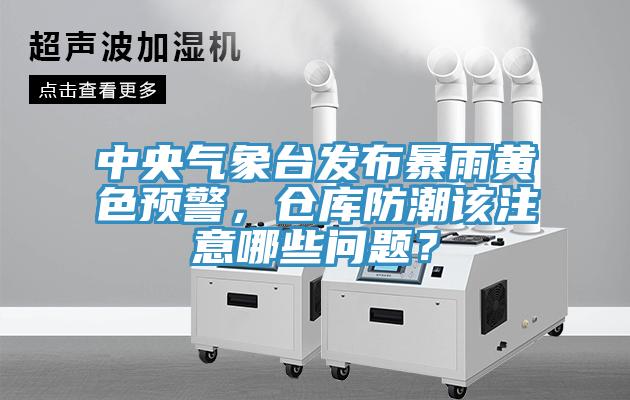 中央氣象台發布暴雨黃色預警，倉庫防潮該注意哪些問題？