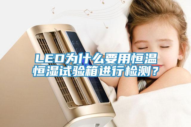 LED為什麽要用恒溫恒濕試驗箱進行檢測？