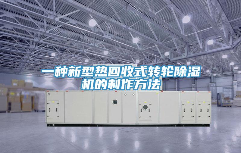 一種新型熱回收式轉輪草莓视频污污污污的製作方法