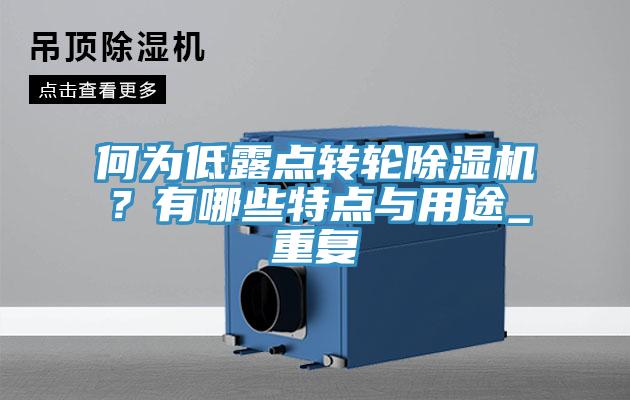 何為低露點轉輪草莓视频污污污污？有哪些特點與用途_重複
