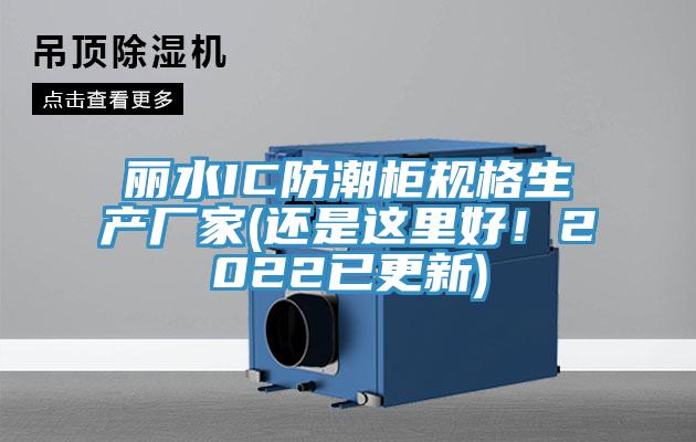 麗水IC防潮櫃規格生產廠家(還是這裏好！2022已更新)