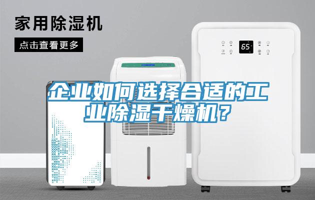 企業如何選擇合適的工業除濕幹燥機？
