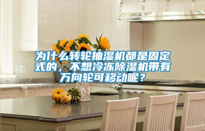 為什麽轉輪抽濕機都是固定式的，不想冷凍草莓视频污污污污帶有萬向輪可移動呢？