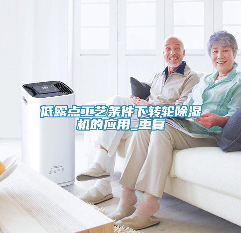 低露點工藝條件下轉輪草莓视频污污污污的應用_重複