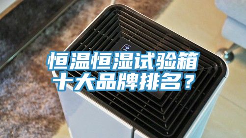 恒溫恒濕試驗箱十大品牌排名？