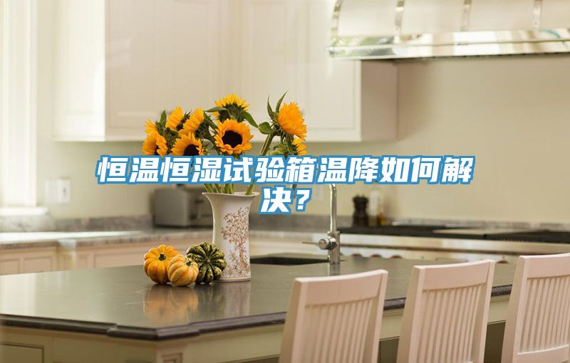 恒溫恒濕試驗箱溫降如何解決？
